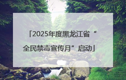 2025年度黑龙江省“全民禁毒宣传月”启动