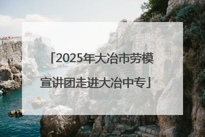 2025年大冶市劳模宣讲团走进大冶中专