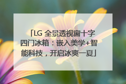 LG 全景透视窗十字四门冰箱：嵌入美学+智能科技，开启冰爽一夏